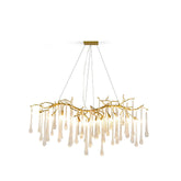 Aqua Makrama Chandeliers 33.5" 41" 49" 59" 71"L